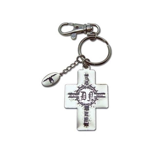Death Note Cross & Ryuk Charm Metal Keychain