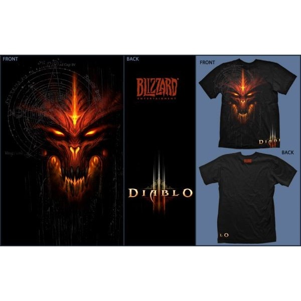 T-Shirt Diablo III "Face Logo" Medium