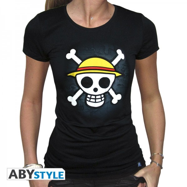 One Piece T-shirt "Skull with map" Woman - Small