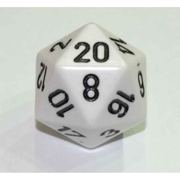 Ivory with Black Opaque Polyhedral 7-Die Set