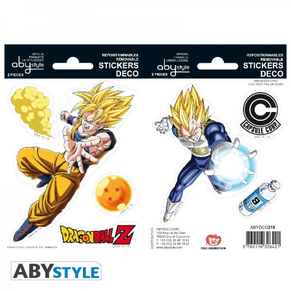 Stickers Dragon Ball "Goku - Vegeta"