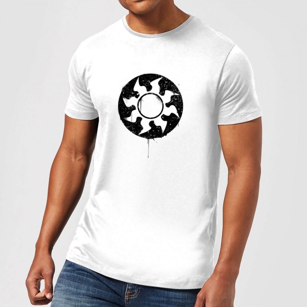 T-Shirt: "Magic the Gathering - White Mana Splatter" (Large) White
