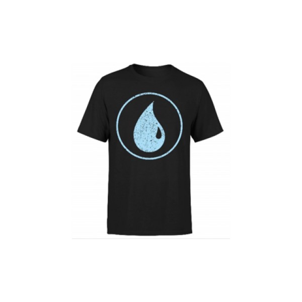 Magic the Gathering: "Mana Blue" T-Shirt (Black - Medium)