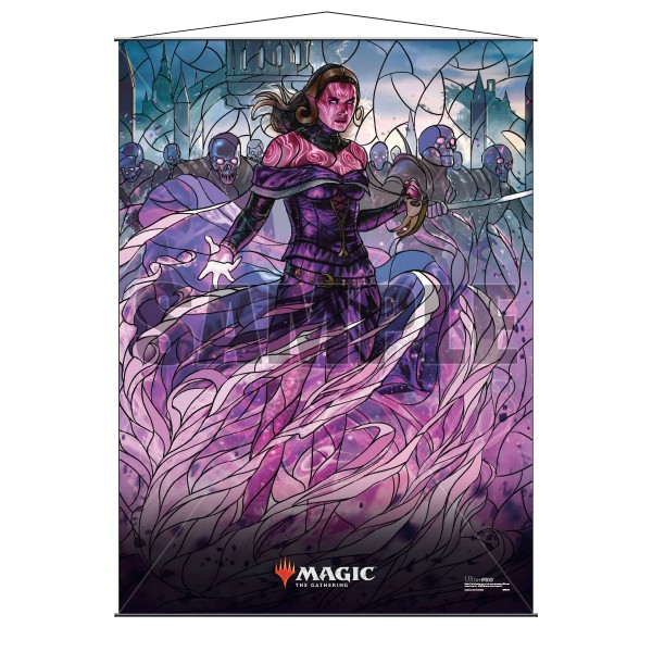 Stained Glass Wall Scroll MtG: Liliana