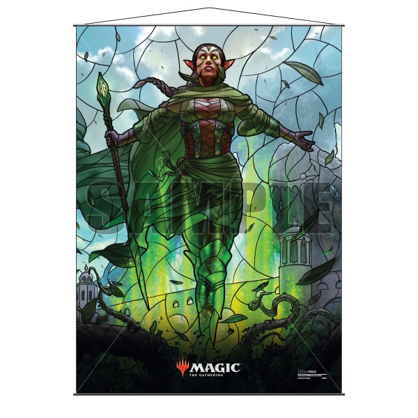 Stained Glass Wall Scroll MtG: Nissa