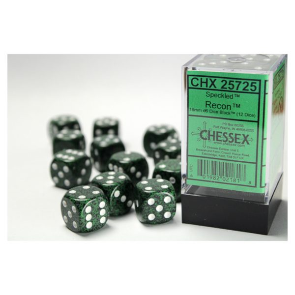 Speckled 16mm d6 Recon Dice Block