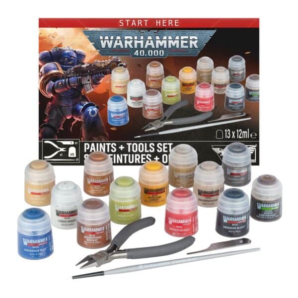 Warhammer 40,000 -Paints + Tools Set