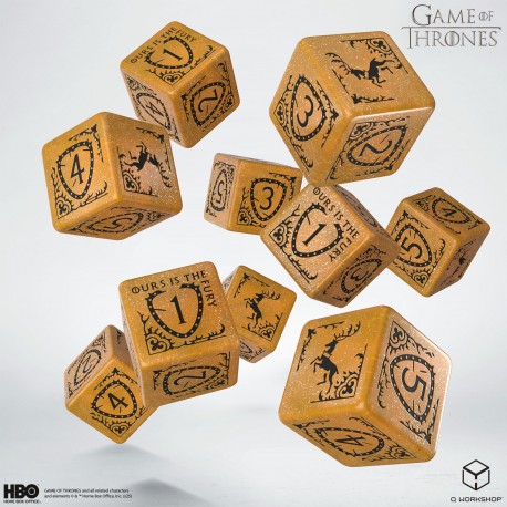 Q Workshop Game of Thrones Baratheon D6 Dice Set