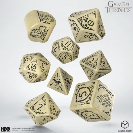 Q Workshop Game of Thrones Stark Dice Set
