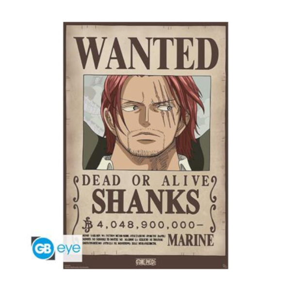 ONE PIECE - Poster Maxi 91.5x61 - Wanted Shanks Wano