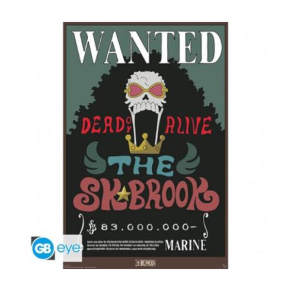 ONE PIECE - Poster Maxi 91.5x61 - Wanted Brook