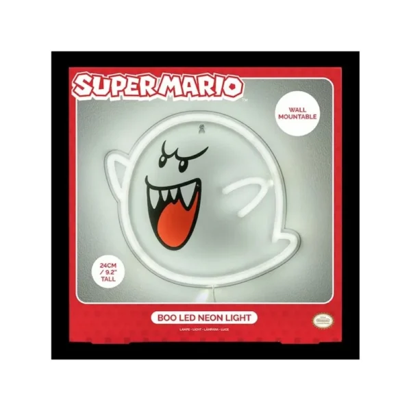 Super Mario Boo Wall Mountable LED Neon Light
