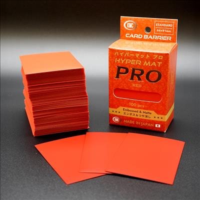 KMC Standard Sleeves - Hyper Mar PRO Red (100 Sleeves)