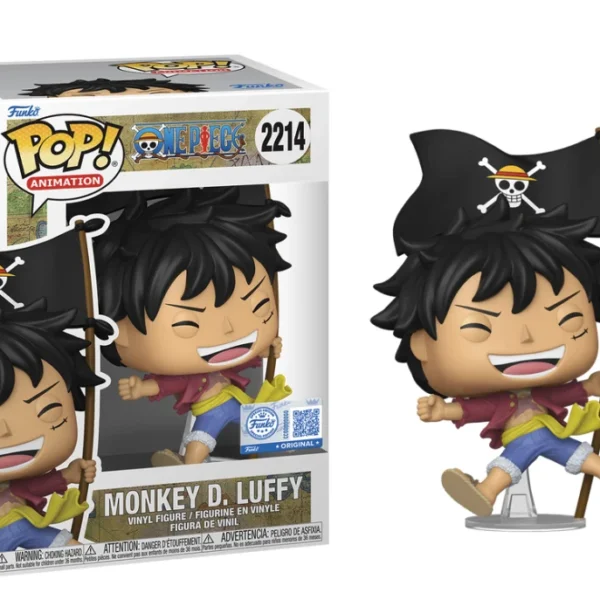 Funko POP! Animation: One Piece – Monkey D. Luffy (with Flag) (Special Edition) 2214